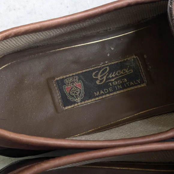Gucci Horsebit Loafers Brown Men 8.5 Leather
